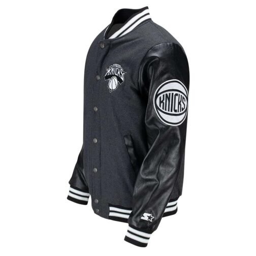 NY Knicks First Rounder Varsity Jacket - Image 4