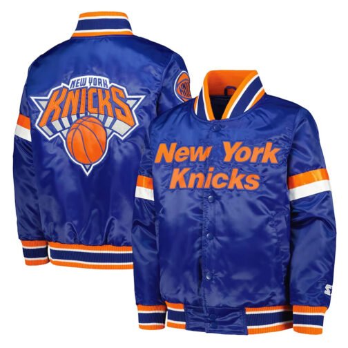 NY Knicks Home Game Blue Jacket - Image 3