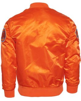 NY Knicks Orange Satin Jacket