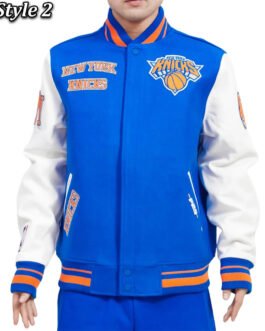 NY Knicks Retro Classic Varsity Jacket