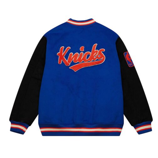 NY Knicks Team Legacy Varsity Jacket - Image 2