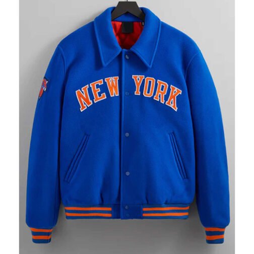 NY Knicks Varsity Wool Jacket - Image 2