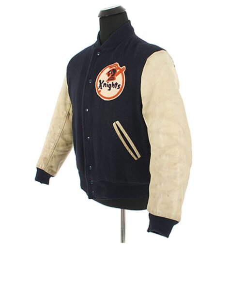 The Natural Roy Hobbs Navy Blue Letterman Jacket - Image 3