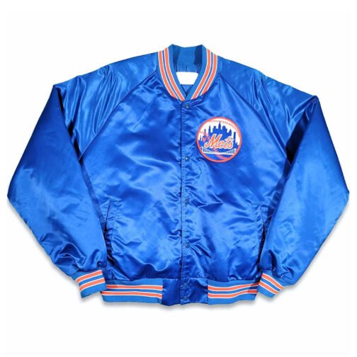 NY Mets 80’s Blue Bomber Jacket - Image 2