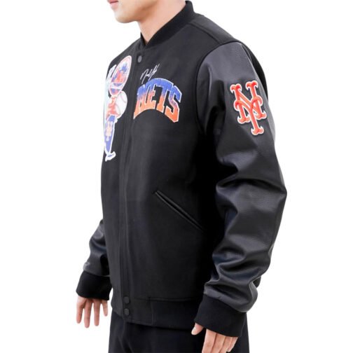 NY Mets Home Town Varsity Jacket - Image 6