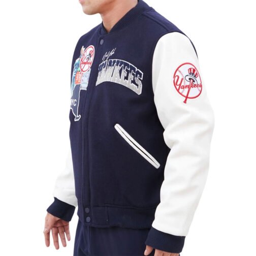 NY Yankees Home Town Varsity Jacket - Image 3