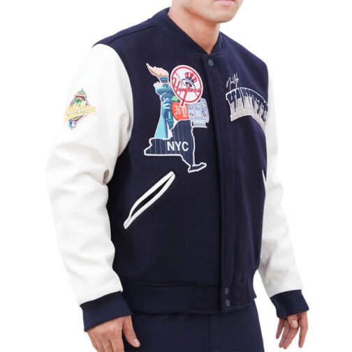 NY Yankees Home Town Varsity Jacket - Image 4