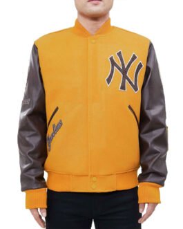 NY Yankees Logo Blended Varsity Jacket