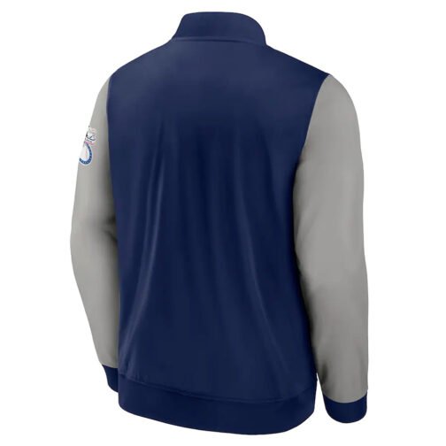 NY Yankees Iconic Record Holder Varsity Navy/Gray Jacket - Image 2