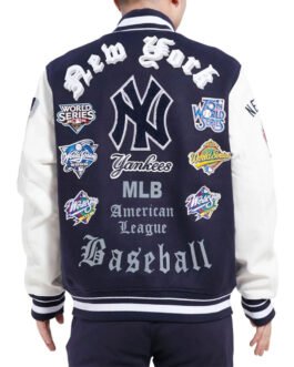 NY Yankees Old English Varsity Jacket