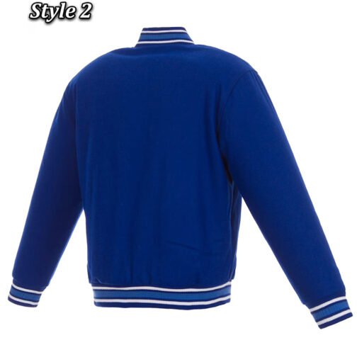 NY York Mets Royal All Wool Varsity Jacket - Image 3