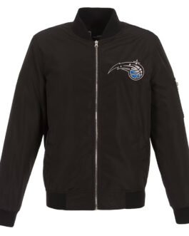 Orlando Magic Nylon Bomber Black Jacket