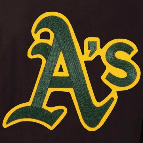 Oakland Athletics Varsity Black Jacket - Image 3