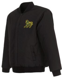 Varsity Oakland Athletics Black Jacket