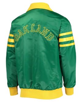 Oakland A’s Cooperstown Collection The Captain III Kelly Green Jacket