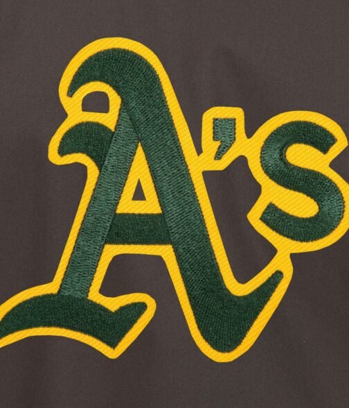 Oakland Athletics Workwear Grey Jacket - Image 2