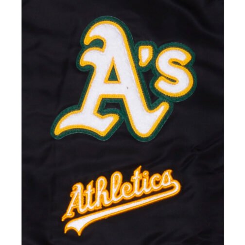 Oakland Athletics Logo Select Black Jacket - Image 3