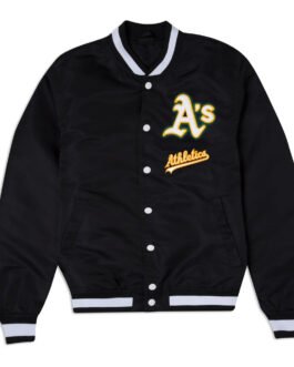 Oakland Athletics Logo Select Black Jacket