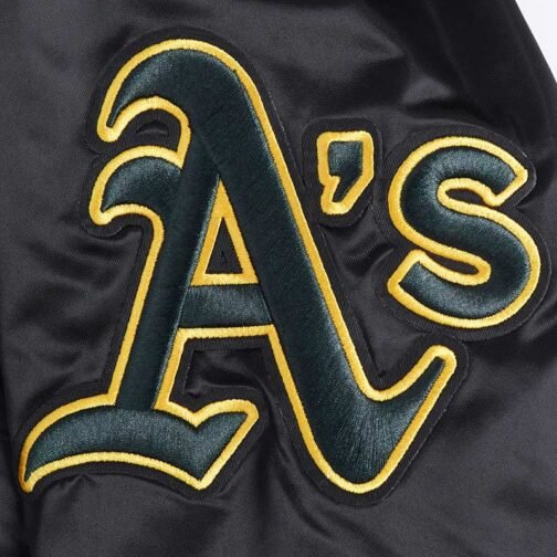 Oakland Athletics Mashup Classic Rib Satin Jacket - Image 5