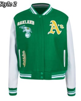 Oakland Athletics Retro Classic Rib Varsity Jacket