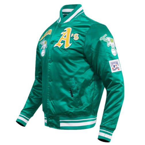 Oakland Athletics Retro Classic Rib Jacket - Image 6