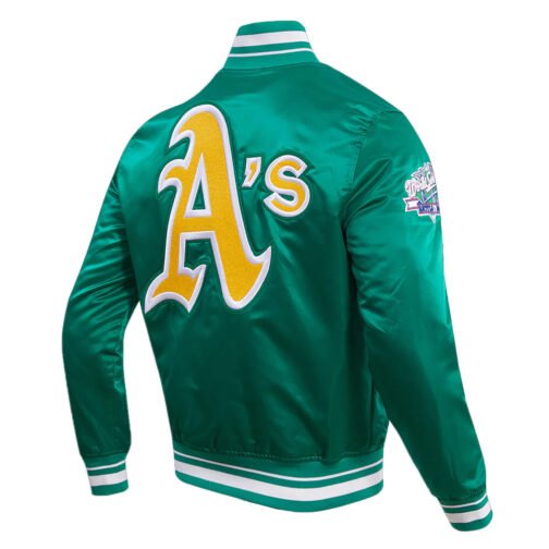 Oakland Athletics Retro Classic Rib Jacket - Image 8