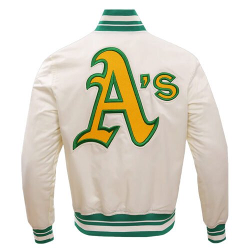 Oakland Athletics Retro Classic Rib Jacket - Image 3