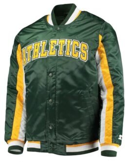 Oakland Athletics The Ace Green Full-Snap Jacket