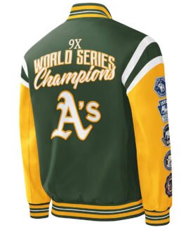 Oakland Athletics Title Holder Satin Jacket