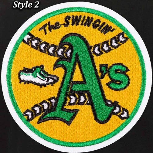 Oakland Athletics Varsity Black Wool Jacket - Image 4