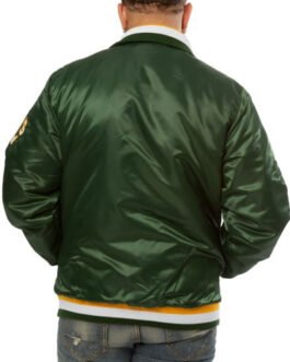 Starter Athletics Oakland Varsity Green Satin Jacket