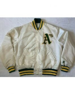 Oakland A’s Starter Bomber Green/White Jacket