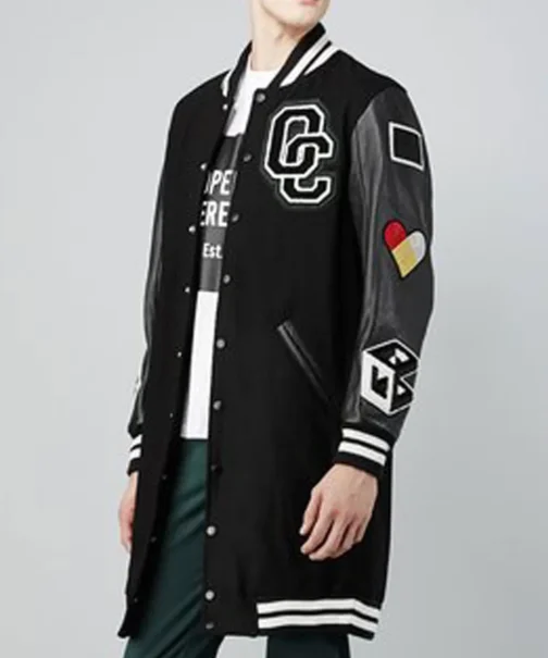 Post To Be Omarion Opening Ceremony Long Letterman Jacket