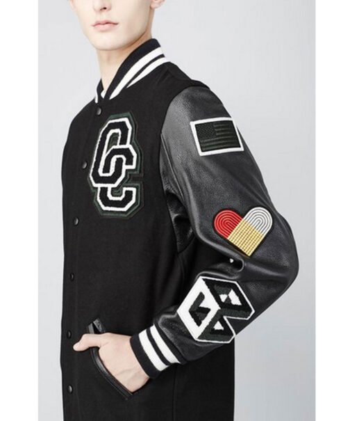 Post To Be Omarion Opening Ceremony Long Letterman Jacket - Image 3