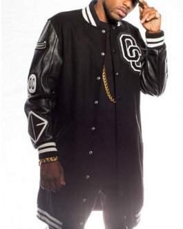 Post To Be Omarion Opening Ceremony Long Letterman Jacket