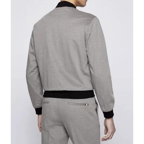 Ice-T Law & Order Special Victims Unit Bomber Gray Jacket - Image 4