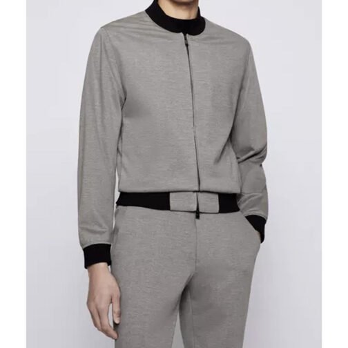 Ice-T Law & Order Special Victims Unit Bomber Gray Jacket - Image 5