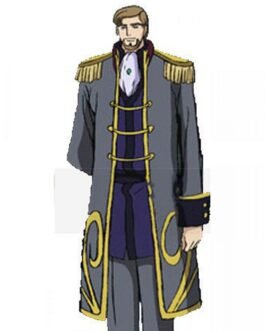 Odysseus Eu Britannia Code Geass Cotton Gray Coat