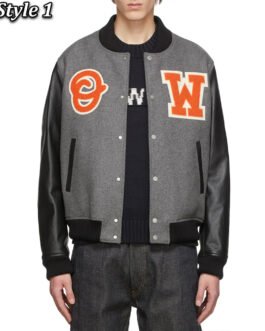 Off-White Varsity Logo-Patch Jacket