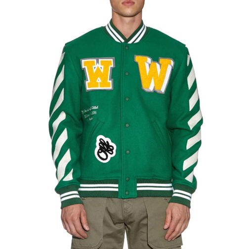 Off-White 2015 Virgil Abloh Wool Jacket with Patches - Image 11