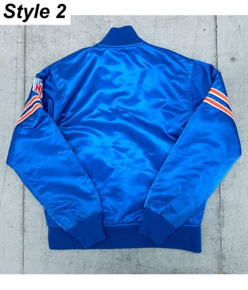 Ohio Denver Broncos Bomber Royal Blue Jacket - Image 4