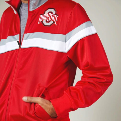 Ohio State Buckeyes Red Track Jacket - Image 4