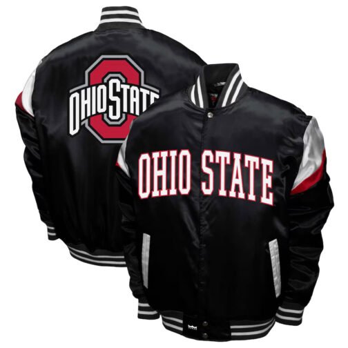 Ohio State Buckeyes Power Satin Jacket - Image 8