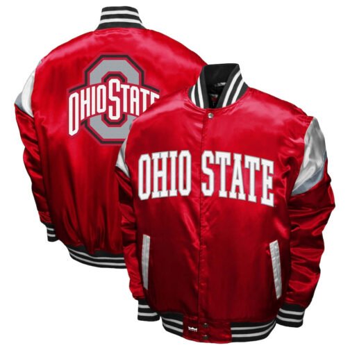 Ohio State Buckeyes Power Satin Jacket - Image 7