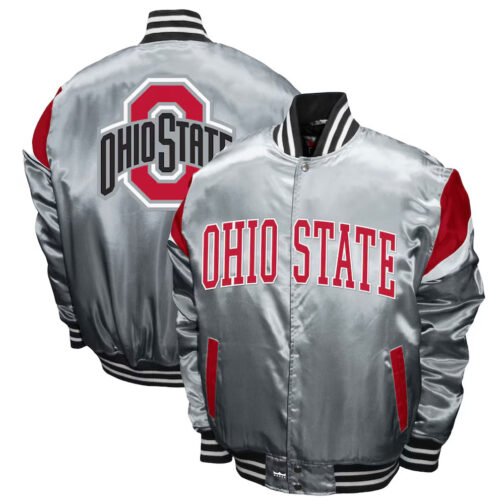 Ohio State Buckeyes Power Satin Jacket - Image 9