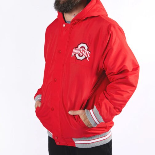 Ohio State Red Hooded Jacket - Image 3
