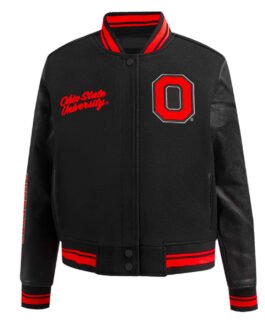Classic Ohio State University Varsity Jacket