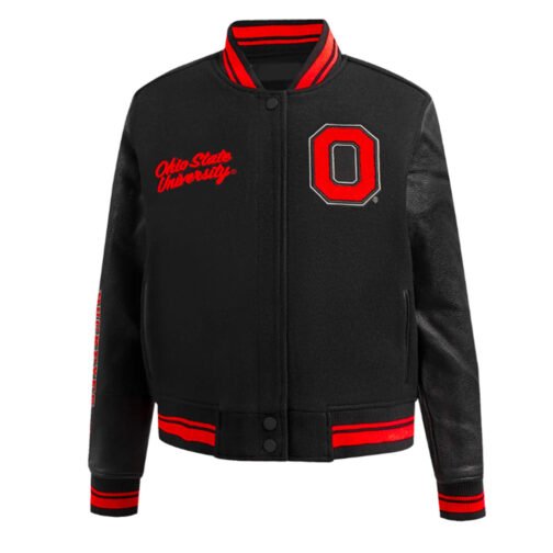Classic Ohio State University Varsity Jacket