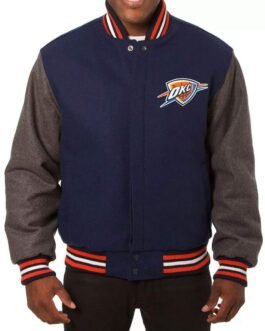 Oklahoma City Thunder Varsity Two Tone Jacket