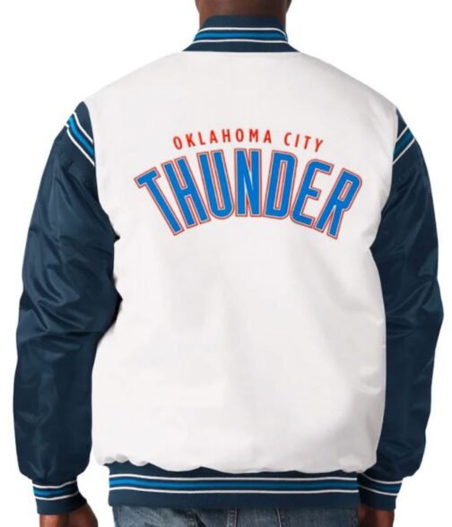 Oklahoma City Thunder Starter Satin Jacket - Image 7